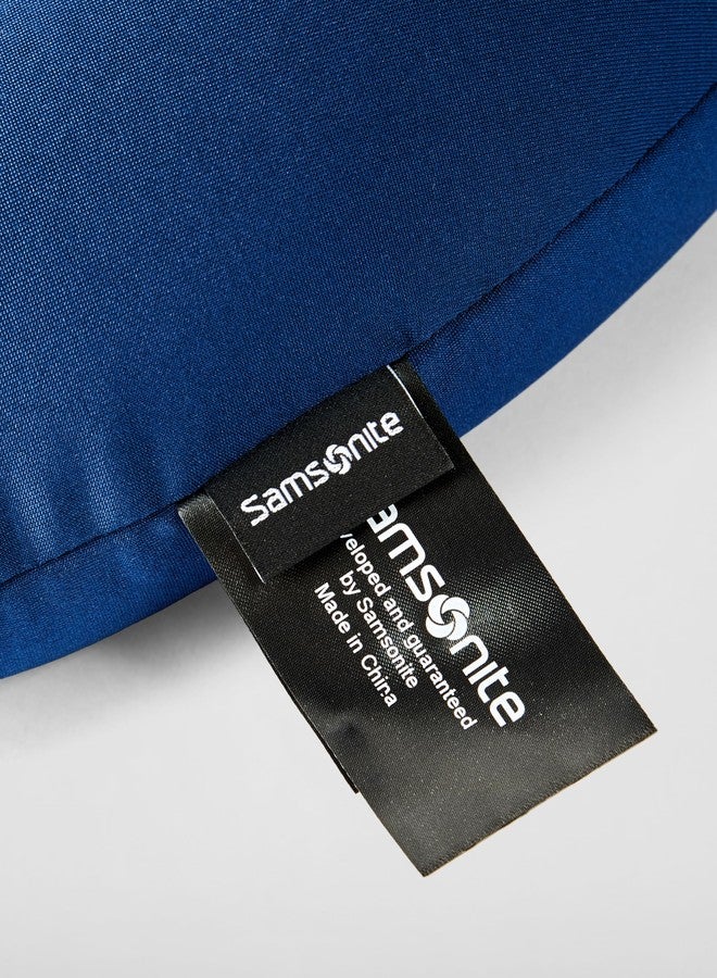 سامسونايت وسادة سفر/وسادة رقبة مريحة 3 في 1 من سامسونايت مصنوعة من البوليستر، مزودة بخرز دقيق، مناسبة للسفر بالطائرة للرجال والنساء، لون أزرق داكن - Image 3